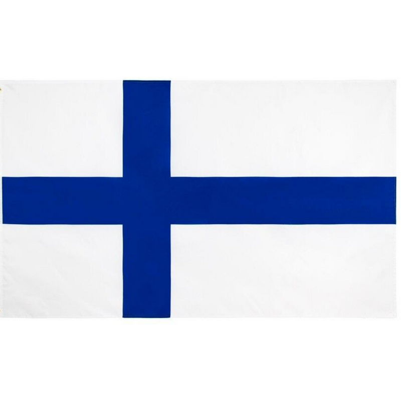 Finnish Flag, Countries and Flags, Polyester UV Resistant Vivid Colors, Finland Flags 90X150cm