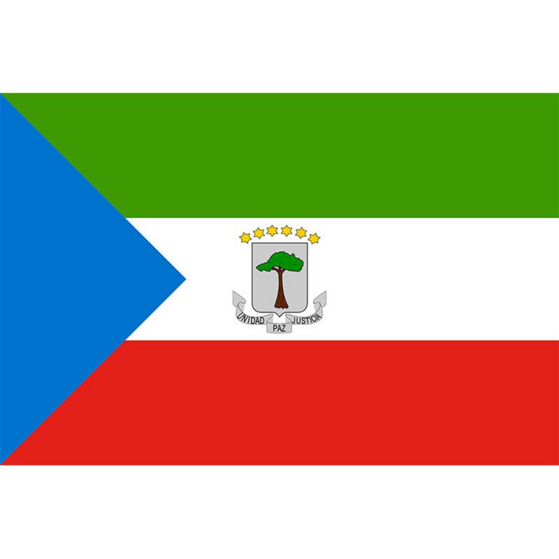 Equatorial Guinea Flag, World Country Flags, National Flag, Double Stitched, Polyester, 90X150 cm