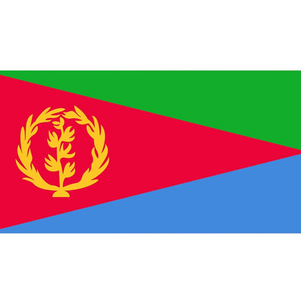 Eritrean Flag, National Flag, Countries and Flags, 100% Polyester, Decor, Indoor/Outdoor, 90X150 cm