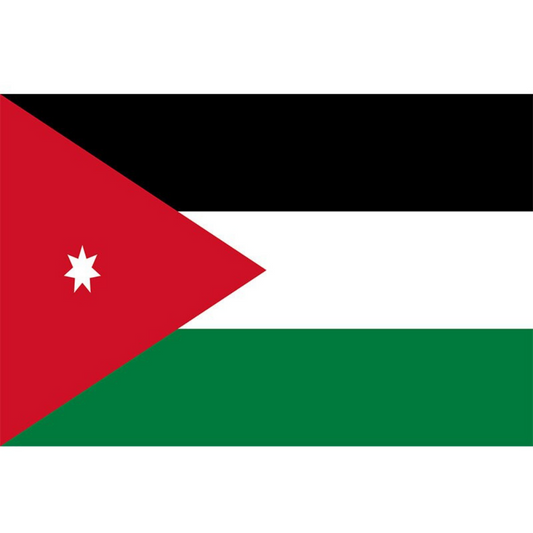 Jordan Flag, Vibrant Colors, 100% Polyester, Country Flags, Indoor Outdoor 90X150cm