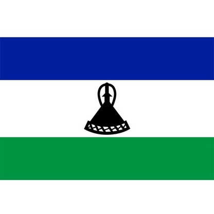 Lesotho Flag, Countries and Flags, Tricolor, Indoor/Outdoor, Polyester, 90X150cm