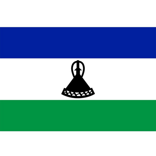 Lesotho Flag, Countries and Flags, Tricolor, Indoor/Outdoor, Polyester, 90X150cm