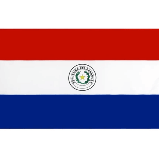 Paraguay Flag, Solid Colors Double Stitched Durable, Country and Globe Flags, Polyester 90X150cm