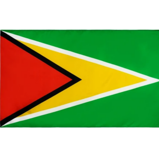 Guyanese Flag, Golden Red Arrowhead, Polyester Co-operative Republic of Guyana Flag 90X150cm