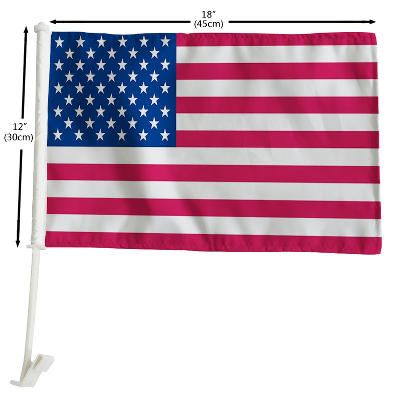 USA Car Window Mounted Flag