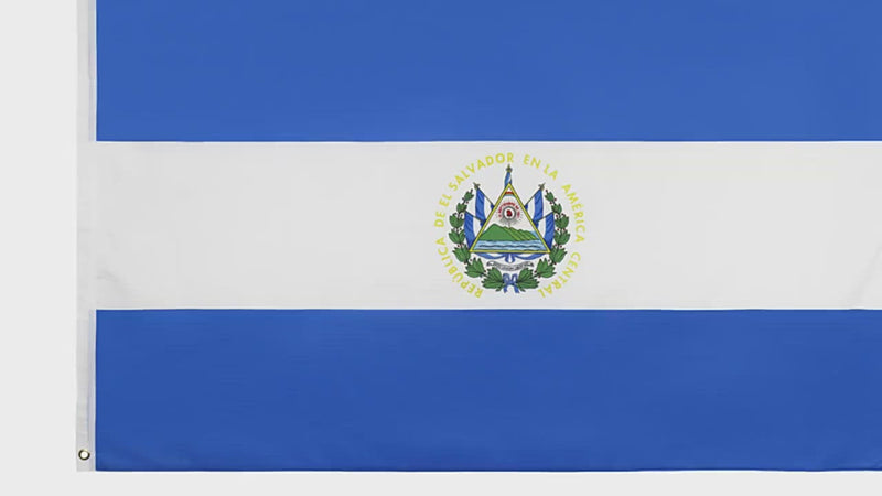 Salvadoran Flag, Country Flag, Globe Flags, UV and Stain Proof, Indoor Outdoor,  Polyester 90X150cm