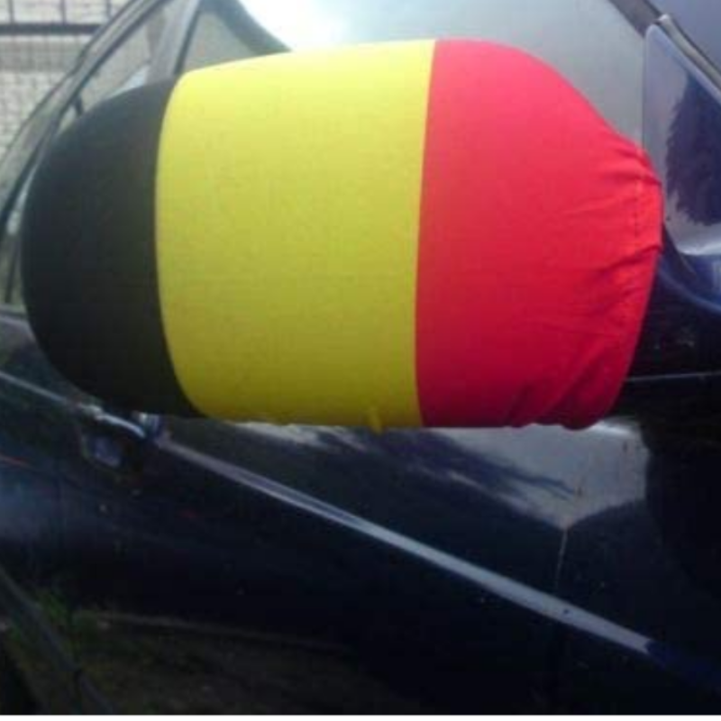 Belgium Car Side Mirror Flag Vivid Tricolor