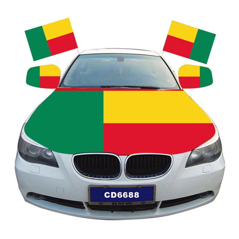 Benin Car Hood Cover Flag