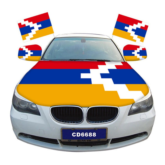 Nagorno-Karabakh Car Hood Cover Flag