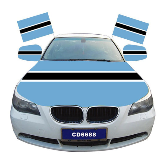 Botswana Car Hood Cover Flag