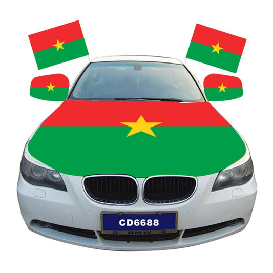 Burkina Faso Car Hood Cover Flag