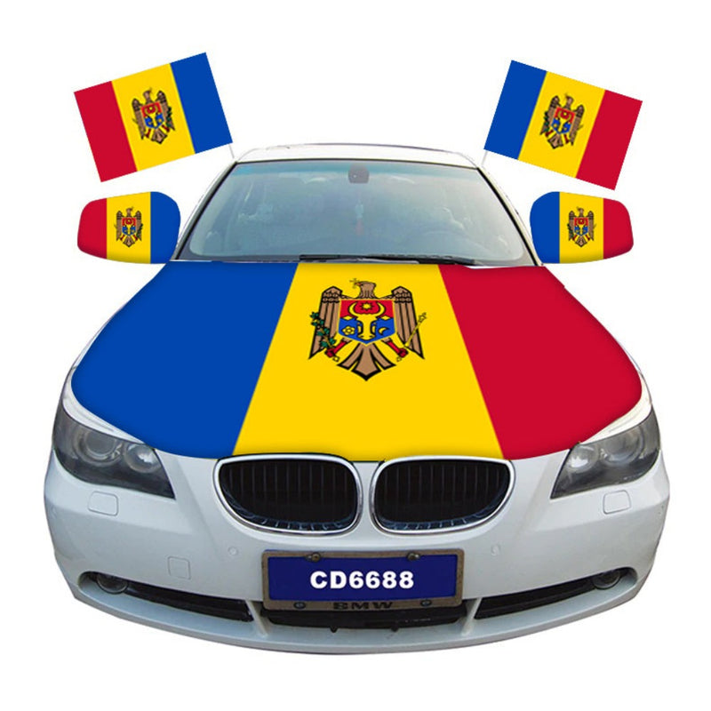 Moldova Car Hood Cover Flag