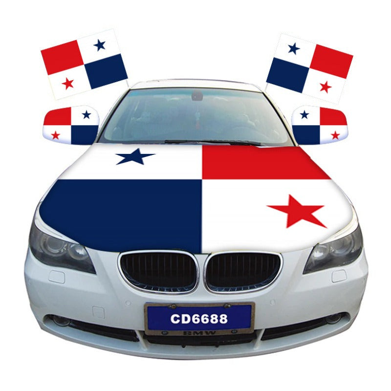 Panama Flag Car Hood Cover