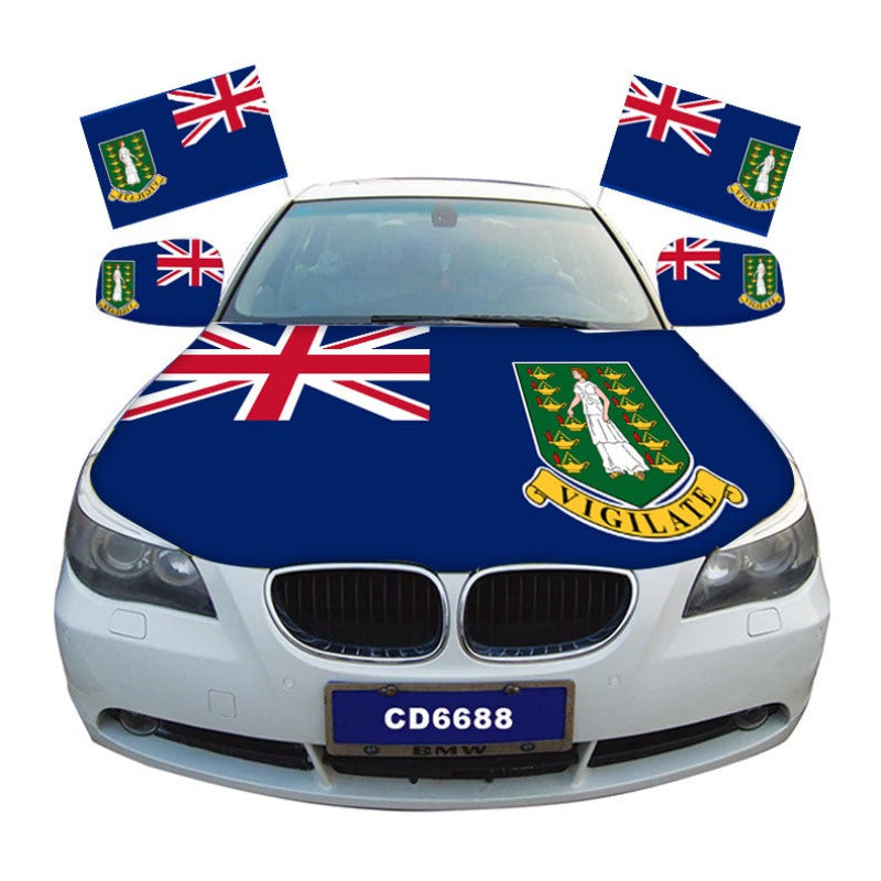 Virgin Islands, British Car Hood Cover Flag