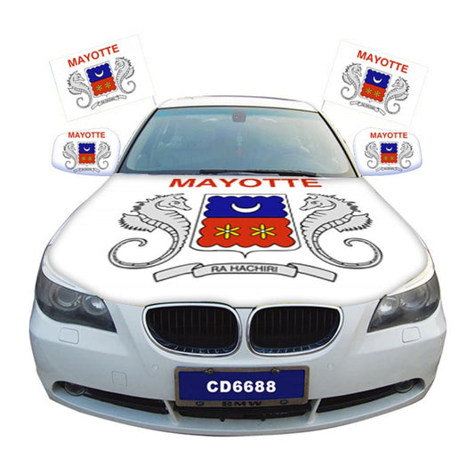 Mayotte Car Hood Cover Flag