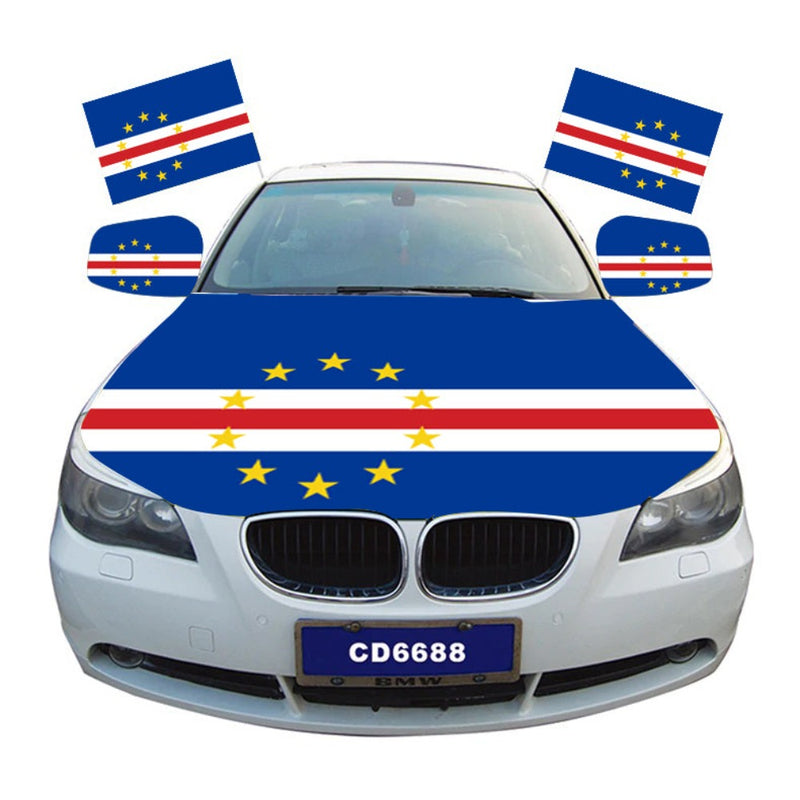 Cape Verde Car Hood Cover Flag