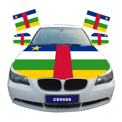 Central African Republic Car Hood Cover Flag