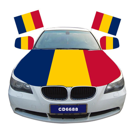 Chad Car Hood Cover Flag