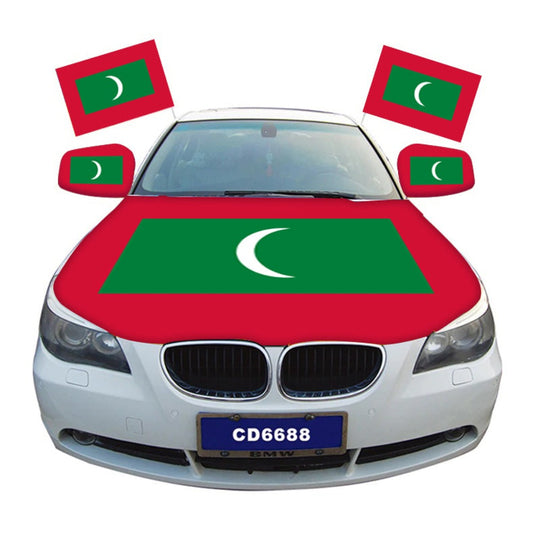 Maldives Car Hood Cover Flag