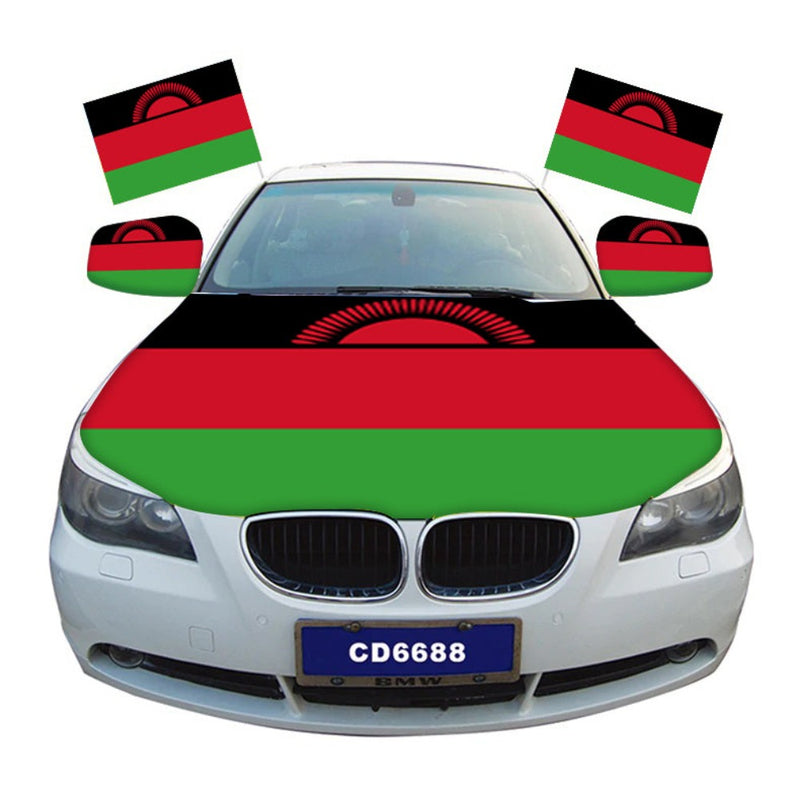 Malawi Car Hood Cover Flag