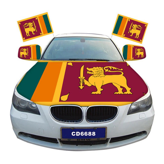 Sri Lanka Car Hood Cover Flag