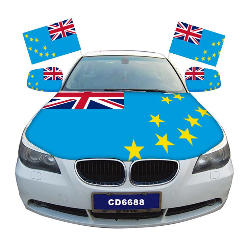 Tuvalu Car Hood Cover Flag