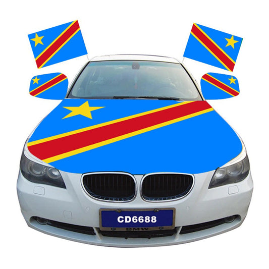 Democratic Republic of the Congo Flag Car Hood Cover