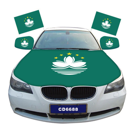 Macau Car Hood Cover Flag