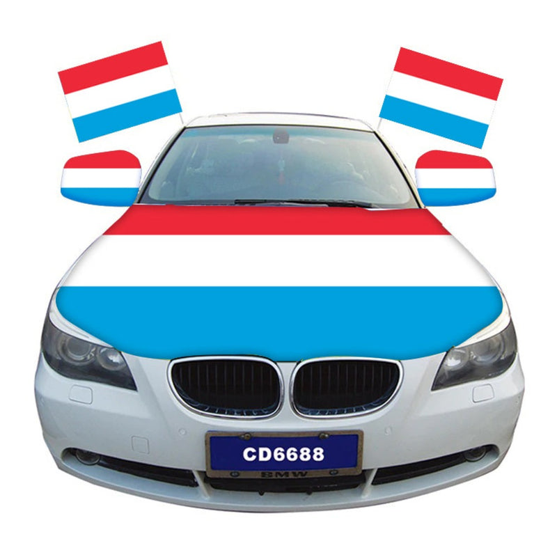 Luxembourg Car Hood Cover Flag