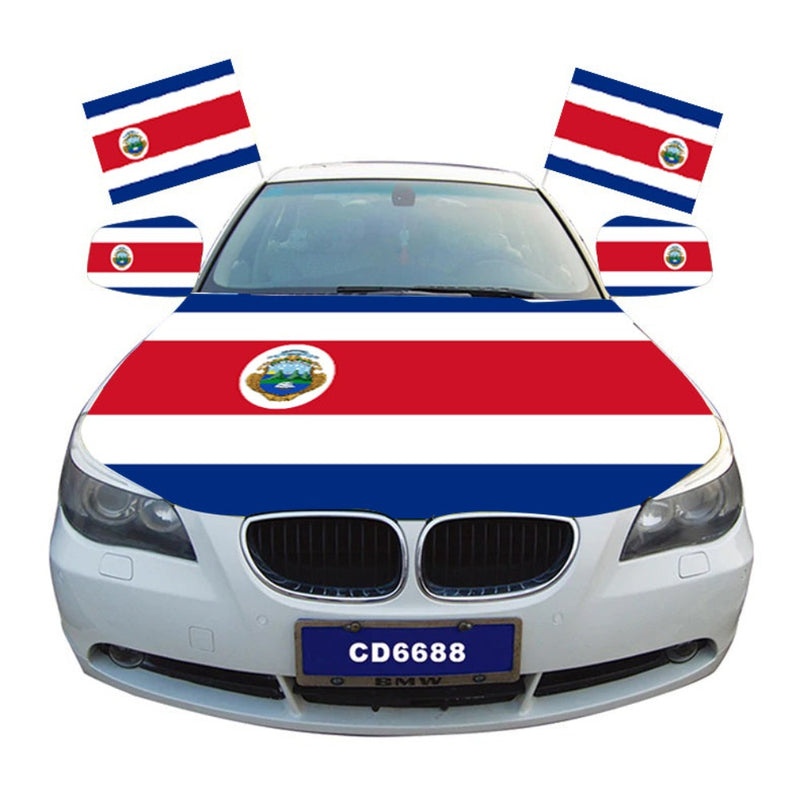 Costa Rica Car Hood Cover