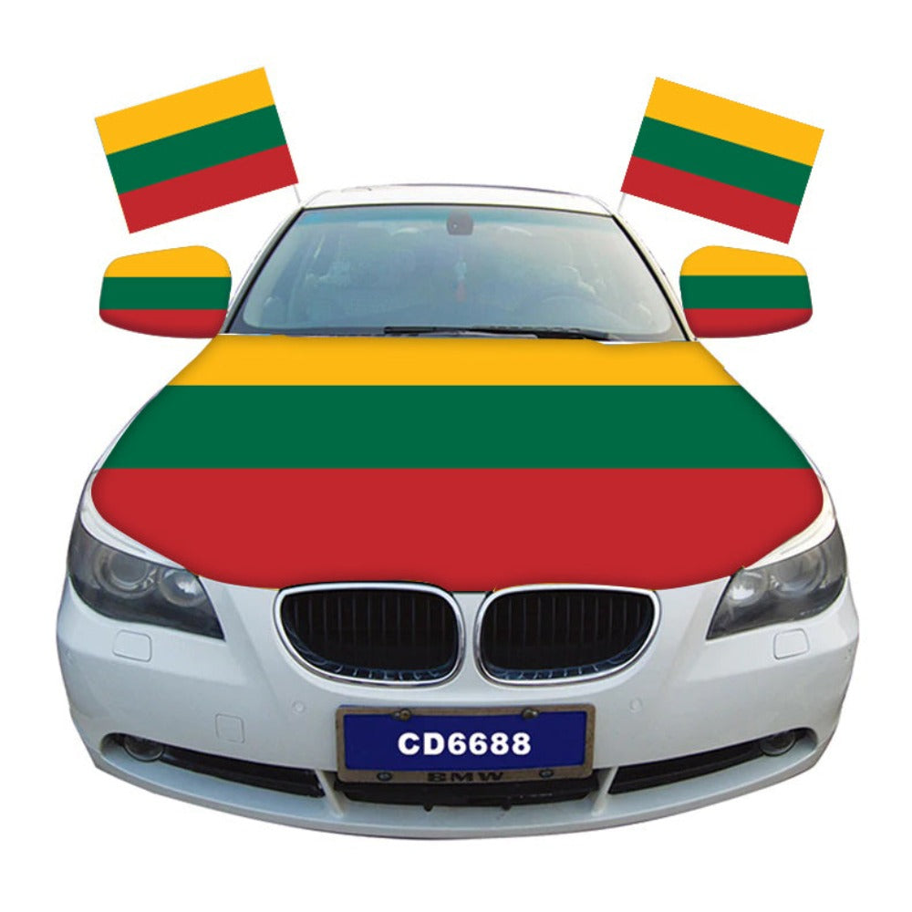 Lithuania Car Hood Cover Flag