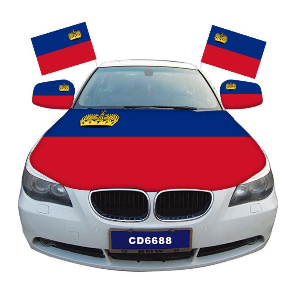 Liechtenstein Car Hood Cover Flag