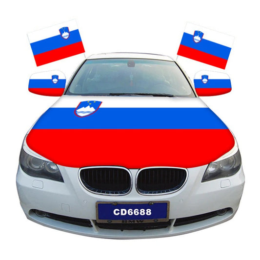 Slovenia Car Hood Cover Flag