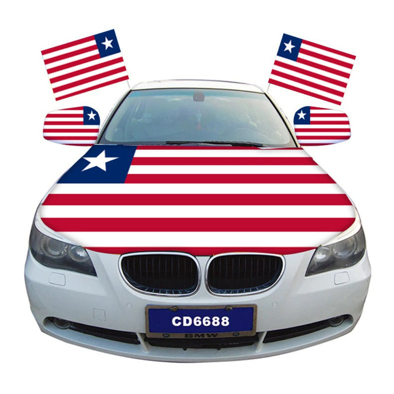 Liberia Car Hood Cover Flag