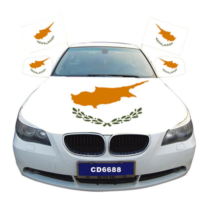 Cyprus Flag Car Hood Cover