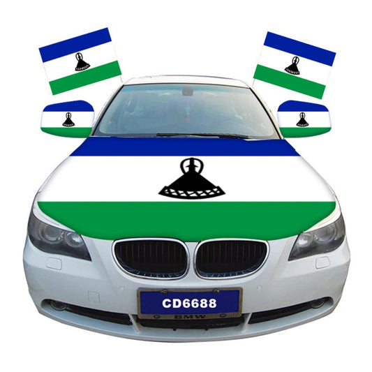 Lesotho Car Hood Cover Flag