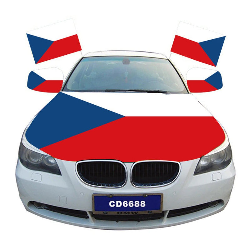 Czech Republic Flag Car Hood Cover
