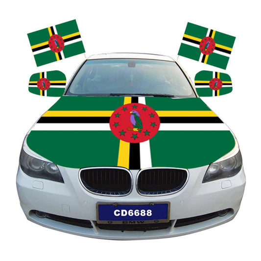 Dominica Car Hood Cover Polyester