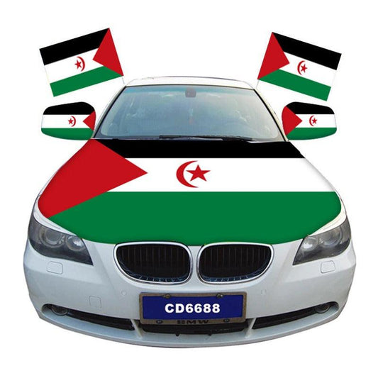 Sahrawi Arab Democratic Republic Car Hood Cover Flag