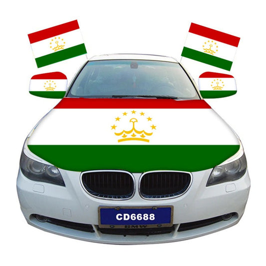 Tajikistan Car Hood Cover Flag