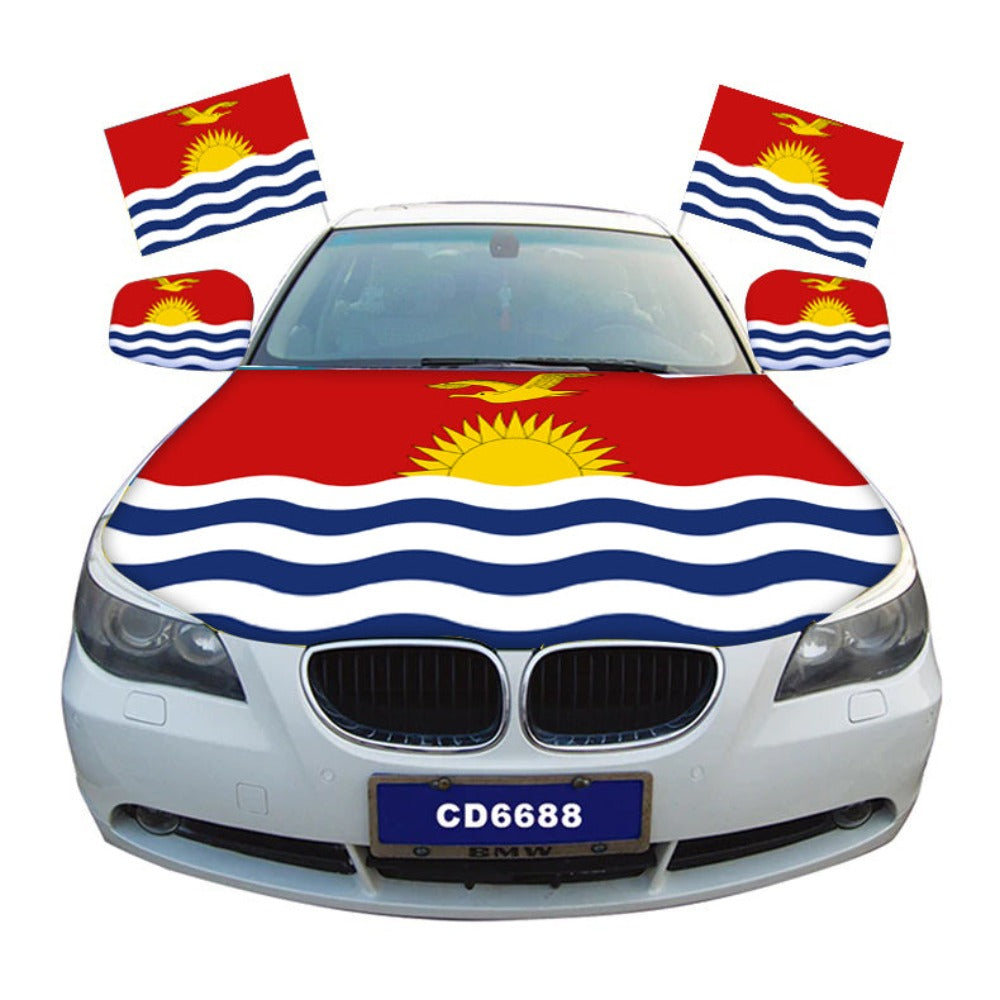 Kiribati Flag Car Hood Cover