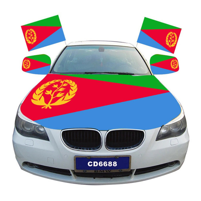 Eritrea Flag Car Hood Cover