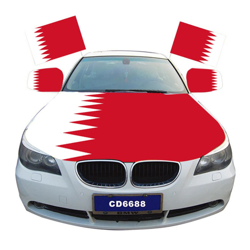 Bahrain Car Hood Cover Flag
