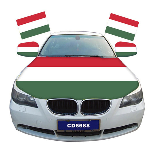 Hungary Car Hood Cover Flag