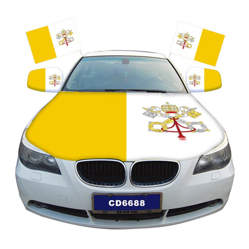 Holy See Car Hood Cover Flag