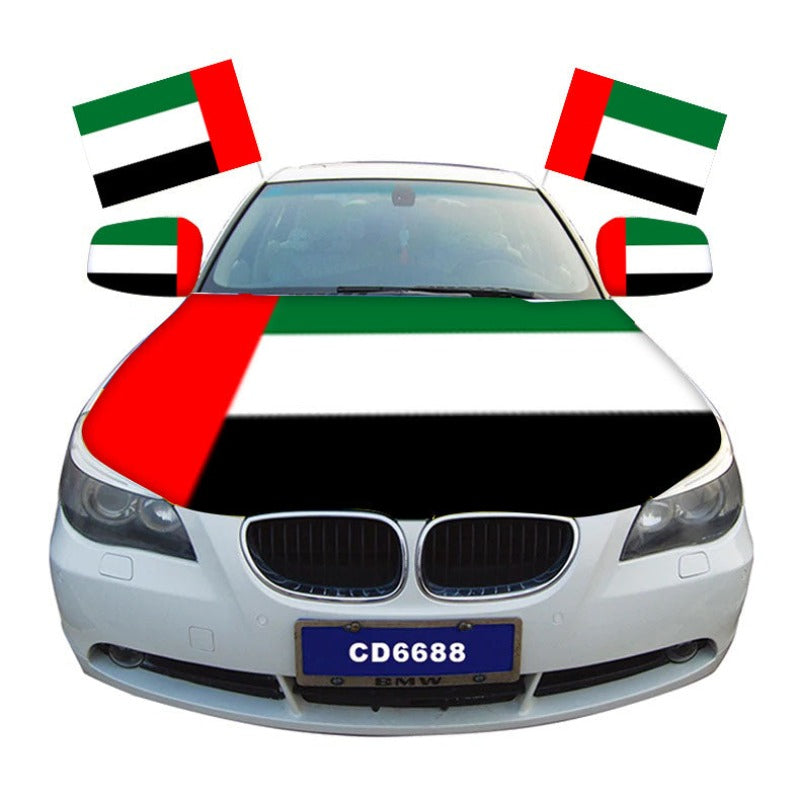 United Arab Emirates Car Hood Cover Flag
