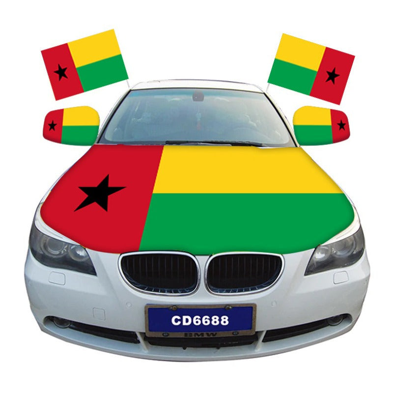 Guinea-Bissau Flag Car Hood Cover