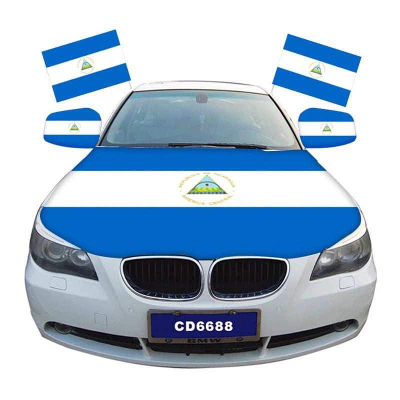 Nicaragua Car Hood Cover Flag