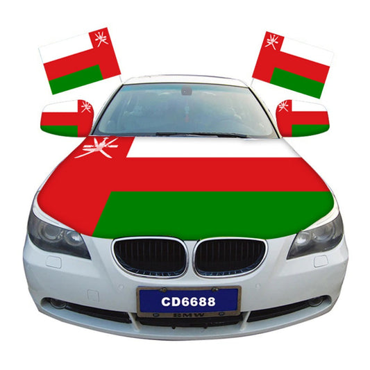 Oman Car Hood Cover Flag