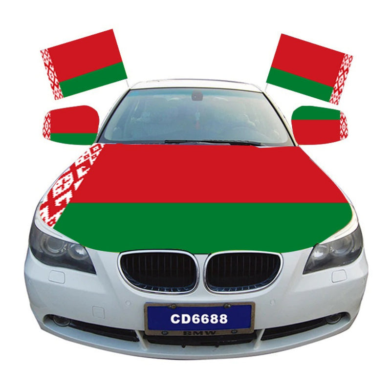 Belarus Car Hood Cover Flag